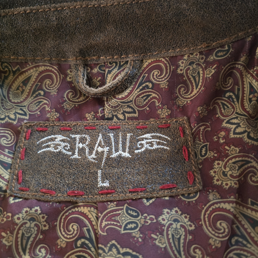 RRL Distressed Brown Patchwork Jacket - image 4